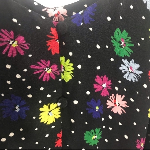 Yumi Kim Black Floral Tank top - Picture 3 of 7